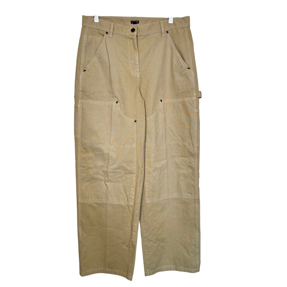 J Crew Slant Pocket Hammer Loop Painter Pants 29 Khaki Utility Minimal Neutral - Picture 2 of 16